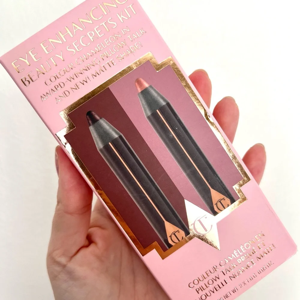 NIB Charlotte Tilbury Pillow Talk Eye Enhancing Duo Beauty Secrets Kit 3.2g